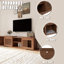 Extendable Mid-Century Morden TV Stand With Cushion