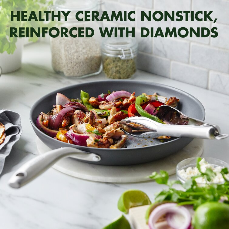 Nonstick Ceramic Frying Healthy PTFE Pfoa & Pfas Free Induction Pan Woks -  China Cookware and Kitchenware price