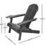 Chaise pliante en bois gris foncé - pour l'ambiance rustique extérieure gris, avec flair-1917424949-1917424944