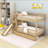 Twin Over Twin Bunk Bed With Slide And Storage Staircase-675417308