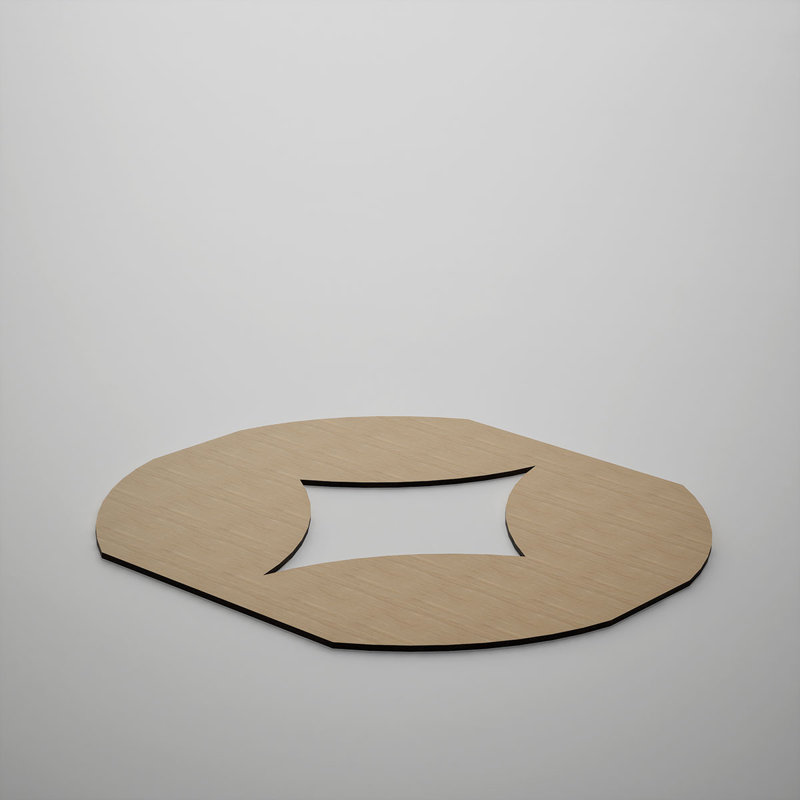 Panneaux muraux décoratifs en bois Gresham, grand, l 23 3/8 po x H 23 3/8 po x T 3/8 po, chêne blanc