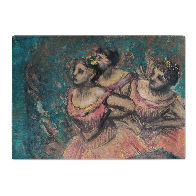 Three Ballet Ballerina Dancers by Edgar Degas Chopping Board, 0.4cm H x 28.5cm W x 39cm L