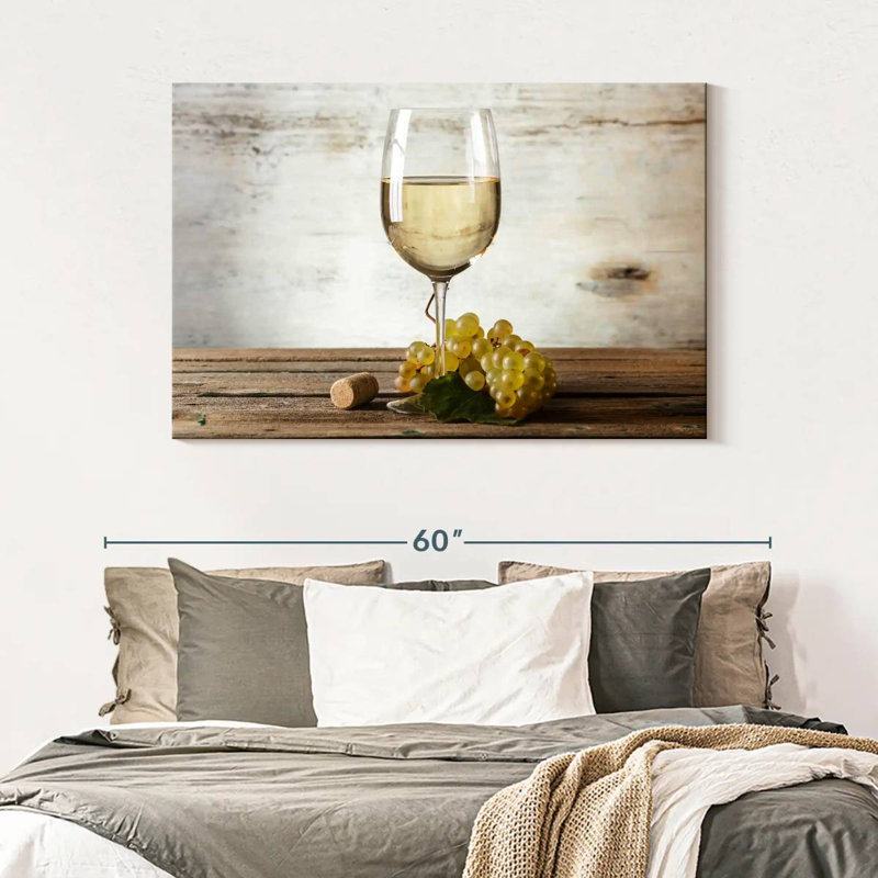Yarlin White Wine, 32" H x 48" W