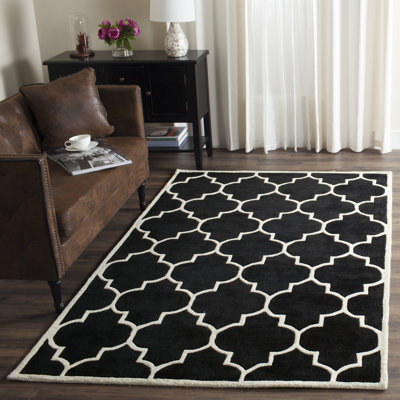 Saskia Geometric Wool Hand Woven Area Rug
