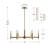Mid-Century Modern 6-Light Sputnik Chandelier