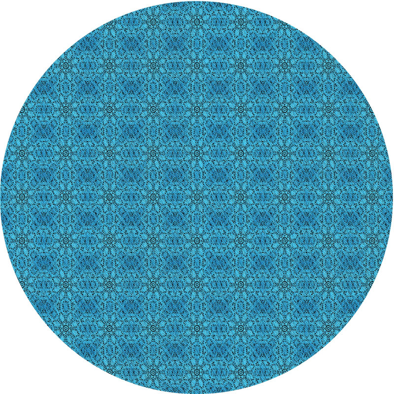 Noie Floral Indoor Rug, Round 6'