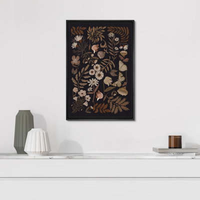 Vibrant Wildflower «Vintage Brown Wilsflowers Floral Botanical Plant» sur