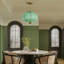 Glint 1 - Light Pumpkin Flush Mount Ceiling Light for Dining Room-1135979881