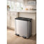 Extra Large Dual Trash & Recycling Bin, 18.5 Gallon (70L) Stainless Steel Step-On Kitchen Garbage Can, 2 Removable Inner Buckets, Soft-Close Lid, Fingerprint-Resistant, Heavy-Duty Design-91018530