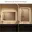 Modern Lighted Wall Mounted Bathroom Mirror in Clear-1145084578
