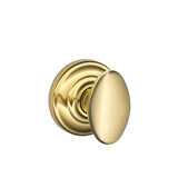 Siena Knob with Andover Trim Non-Turning Lock