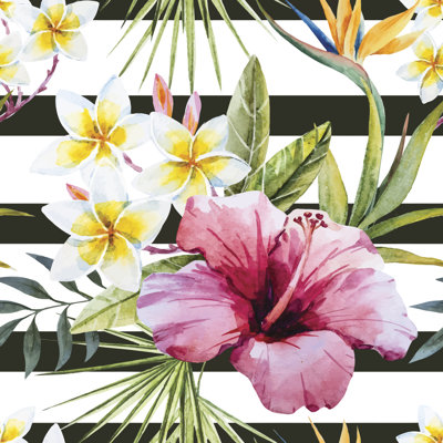 Granby Floral Pattern by Zenina - Wrapped Canvas Painting