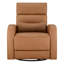 Fauteuil inclinable électrique pivotant en cuir Wyat Sia Geniune-111633096