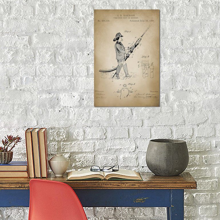 «Firefight X», impression sur toile, H 12 po x l 8 po x P 0,75 po, Pas de tapis, Toile tendue