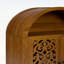 Armoire arquée sculptée à la main, avec tablette ouverte et 2 portes