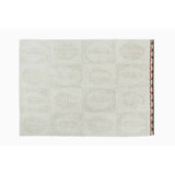 Africa Hand Tufted Wool Area Rug in Cream/Brown