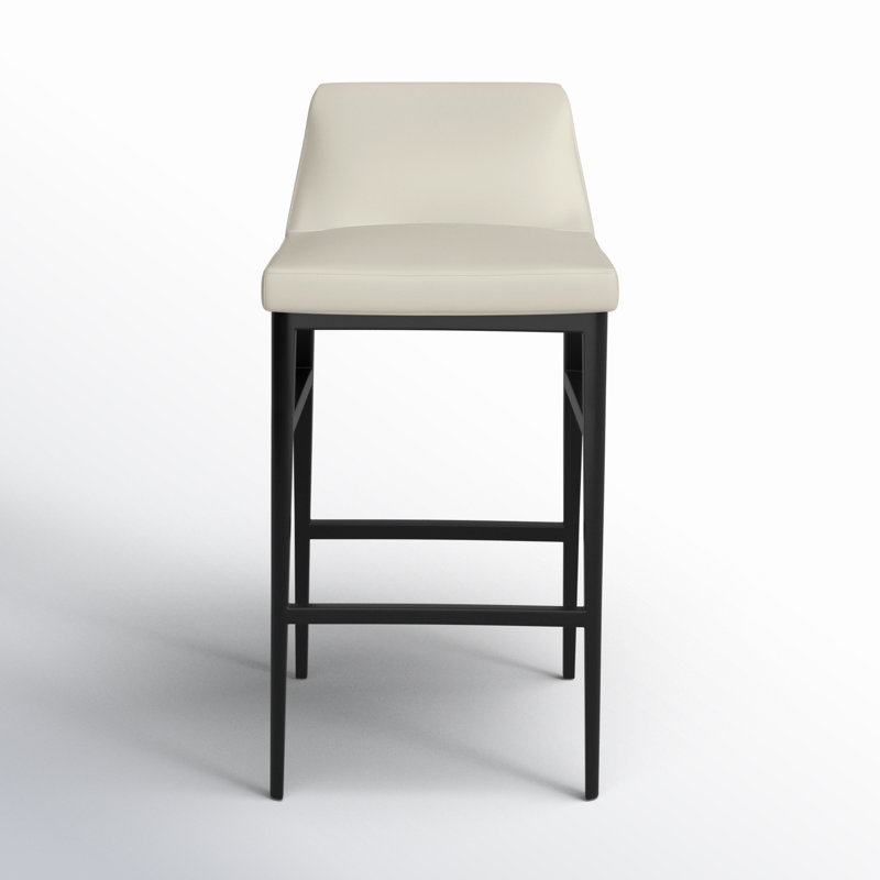 Baron 25.6" Bar Stool, Charcoal, Counter Stool (25.5” Seat Height)