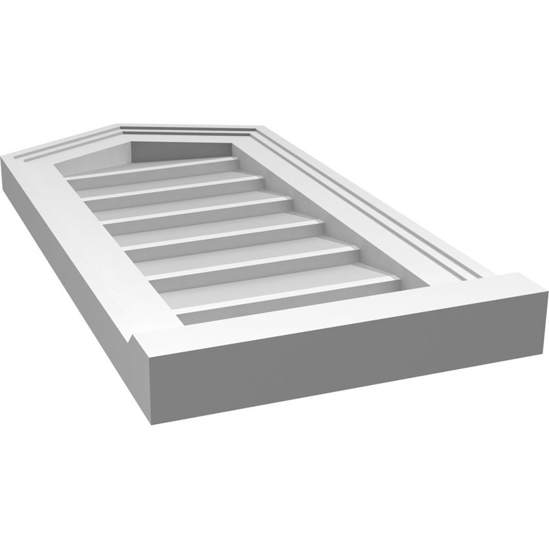 Ventilateur à pignon en uréthane non-fonctionnel Signature, H 24 po x l 12 po x P 2 po, 6/12