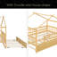 Lit en bois avec lit gigogne simple-1422615091