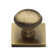 Heritage Brass Cabinet Knob Diamond Cut Design with Square Backplate