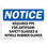 Required PPE for Antifoam Safety Glasses Sign