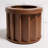 Round Strata Planter SM - Dark Brown-1736558477-1736558472