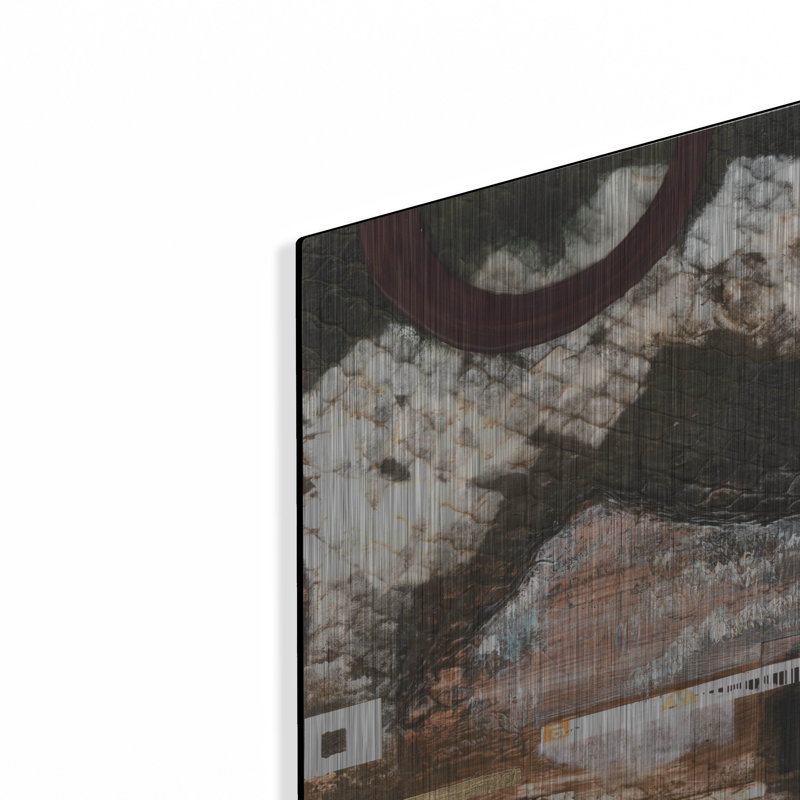 «Time To Part Ways 1» par Renee Kaelber, art mural en métal, H 16 po x l 12 po