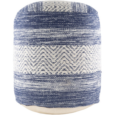 Coldwater 16" Wide Round Pouf Ottoman by Sand & Stable