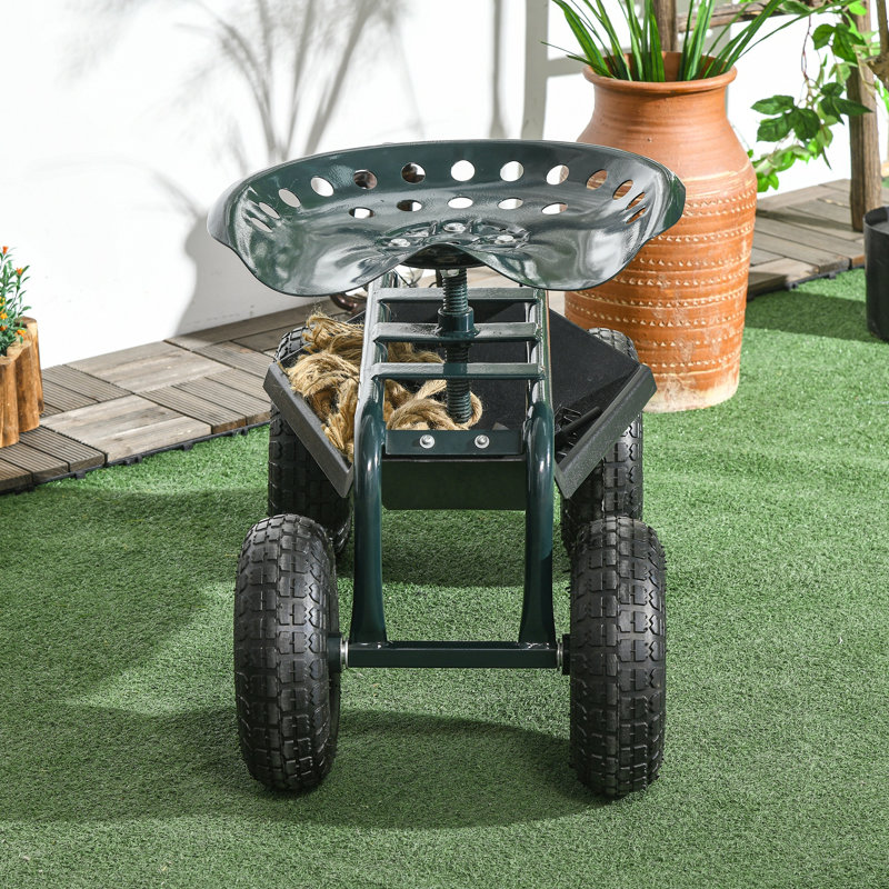 Chariot de jardin H 23,6 po x l 32,7 po