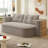 Boneless 78.7" Foldable Sleeper Sofa Bed Full-Size Corduroy Compression Couch Bed - No Assembly Required-872861838