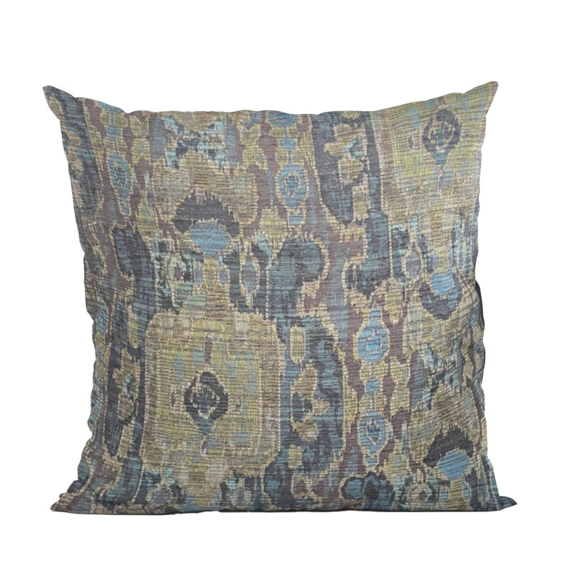 Coussin de luxe Bear Valley, 20 po x 20 po, Vert, Coussin décoratif