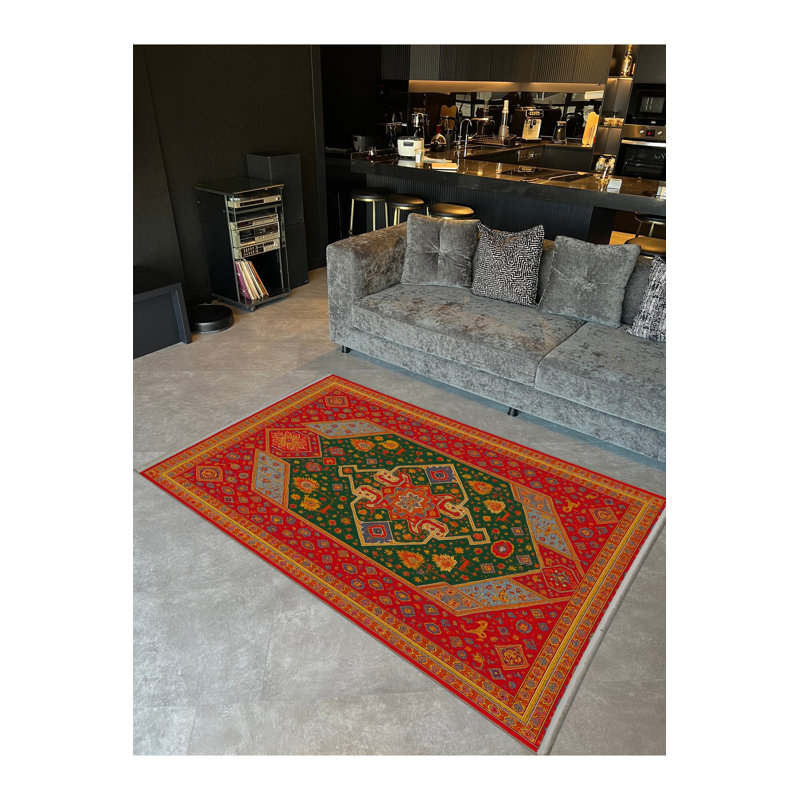 Tapis tissé à la main Mosso, 2' x 2'11"