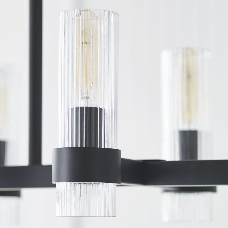 Geneva 10 - Light Chandelier, Aged Iron