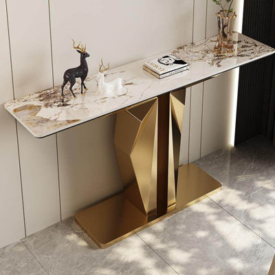 Console de style italien en pierre frittée.