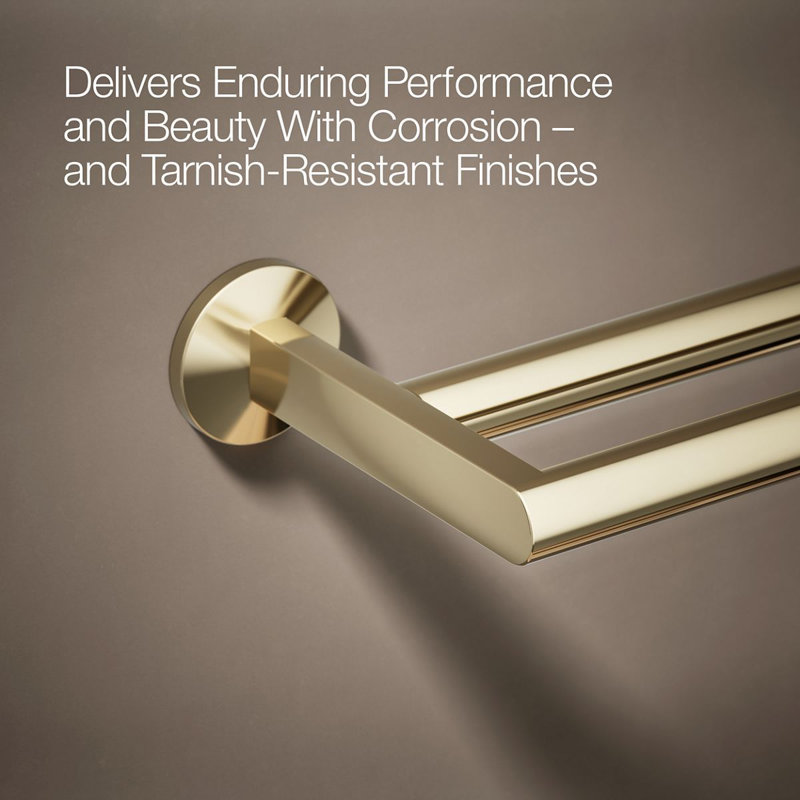 Components™ Double Towel Bar, Vibrant French Gold