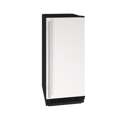 U-Line 15"W. 1 Class 25 Lb. Daily Production Crescent Ice Machine - White