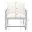 Fauteuils suspendus 2 pièces à structure en métal avec poches de rangement-133996878
