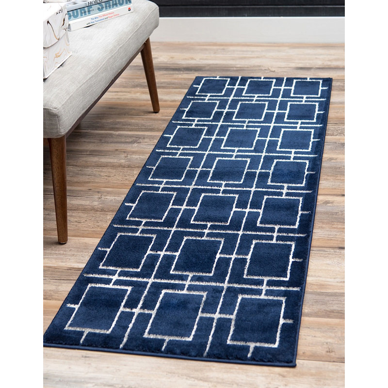 Tapis bleu Corando, Tapis de couloir 2 pi x 10 pi