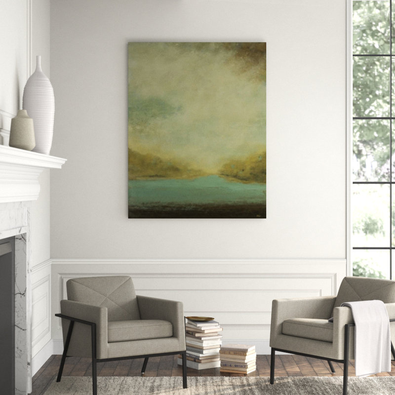 Muted Landscape II Painting, Outdoor, 60" H x 47" W