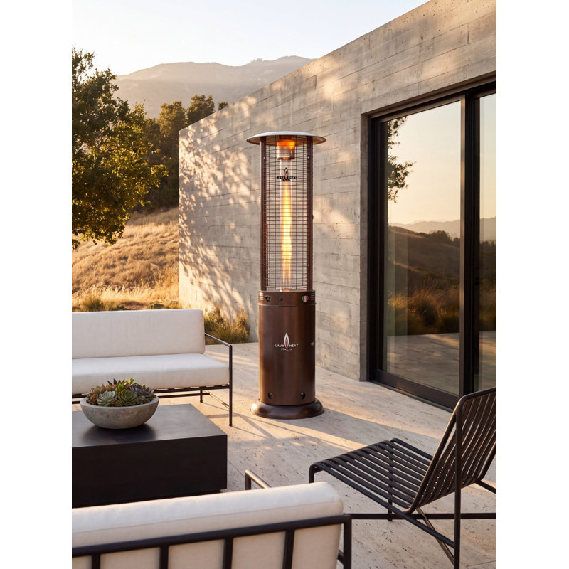 Chauffe-terrasse Opus Lava Heat Italia - noir Corsa, gaz naturel, Corsa Black, Natural Gas