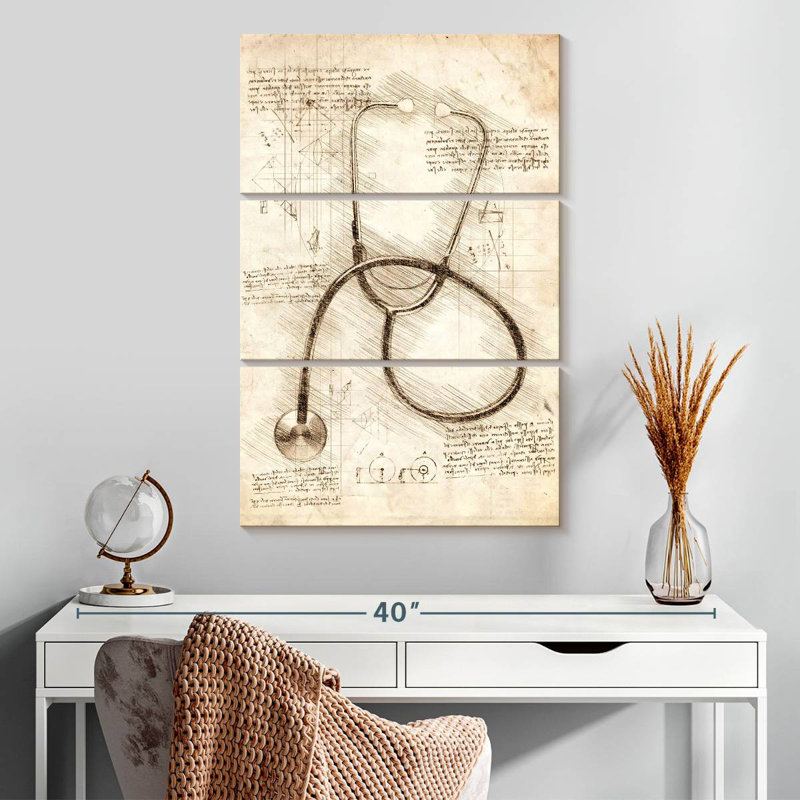 Alcaraz Stethoscope, 32" H x 20" W