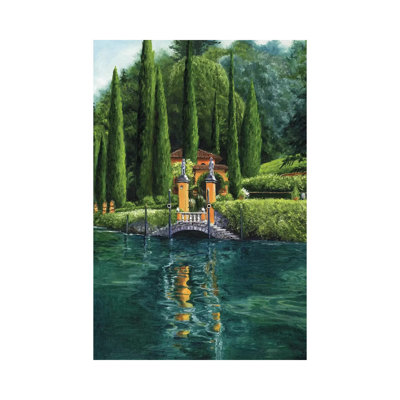 Lac de Côme par Malenda Trick - peinture sur toile tendue