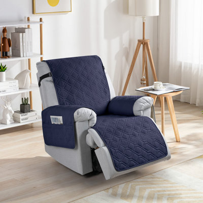 Chemika Adamstown 1 Seat Waterproof Recliner Couch Covers,Chair Cover, Non-Slip Sofa Covers With Elastic Straps Pocket For Dogs, Pets