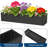 2pcs 36” Metal Rectangular Galvanized Steel Planter Box, Hanging Window Sill Flower Pot with Drainage Holes, Rust & Weather Resistant Heavy Duty Wall Mount for Indoor Outdoor Plant Decor-699846836