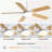 42 Inch Modern Ceiling Fan With LED Light 5 Blades Remote Control Reversible DC Motor White-378695666-378695671