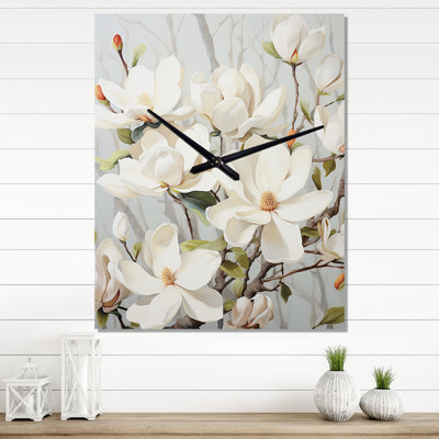 Angelinah - Magnolias très horloges murales