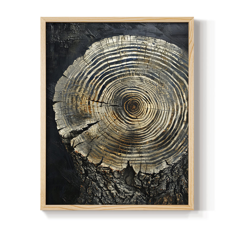 ABSTRACT Series CLXII, reproduction encadrée - bois massif, H 11 po x l 9 po