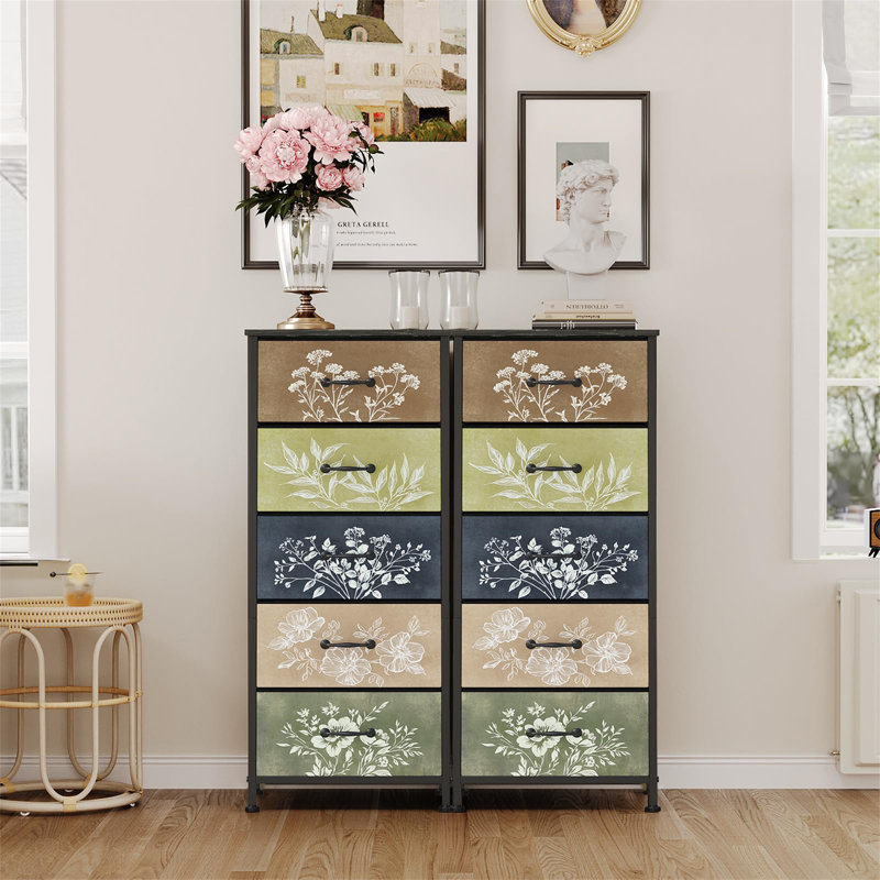 40 cm W Chest of 5 Drawers