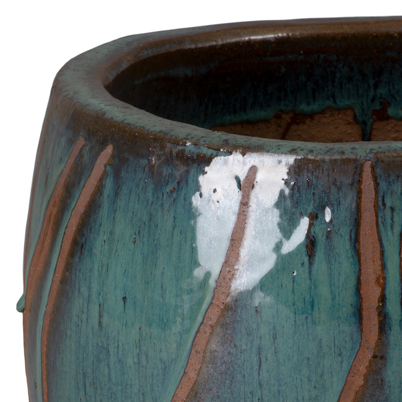 Daigen Handmade Ceramic Pot Planter, 17"H x 14"W x 14"D