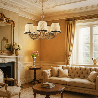 5 Lights Metal Body Classical Chandelier